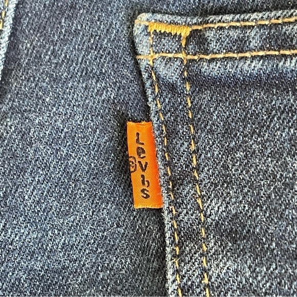 Levi’s 721 Women’s Vintage High Rise Skinny Jeans Size 30 Orange Tab Zip Ankle - Picture 10 of 12